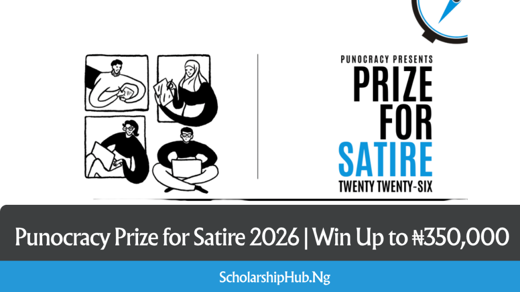 Punocracy Prize for Satire 2026 | Win Up to ₦350,000 Punocracy Prize for Satire