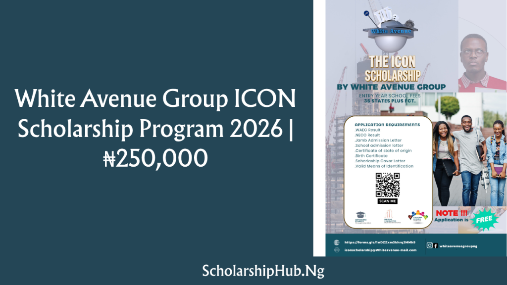 White Avenue Group ICON Scholarship Program
